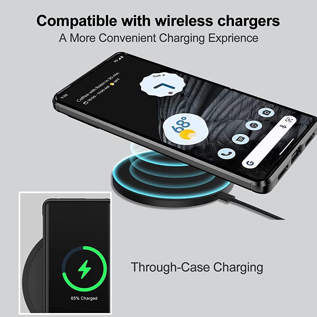 ZORBES Phone Case for Google Pixel 7 with 1.5mm Slim TPU Design | 360° Full Body Protection