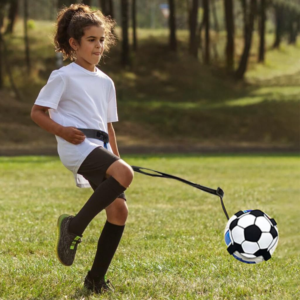 Proberos Soccer Dribbling Trainer for Solo Practice featuring Elastic Cord Waist Belt | Adjustable for Teens and Beginners