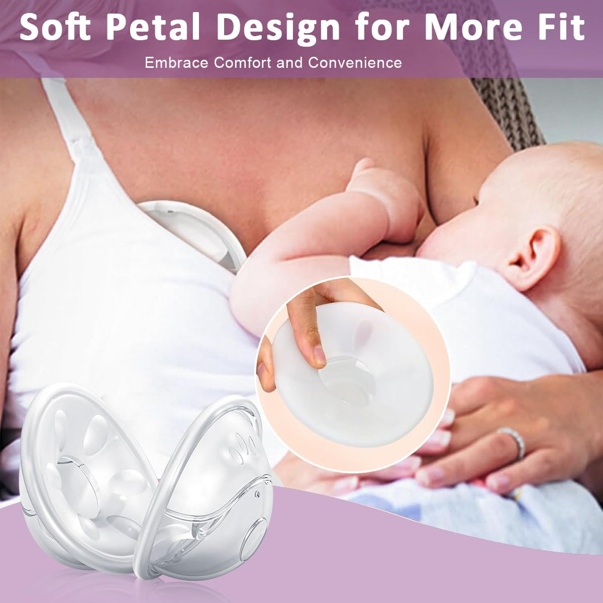 SNOWIE SOFT Reusable Nipple Caps for Breastfeeding Mothers with Leak Proof Silicone | 6PCS