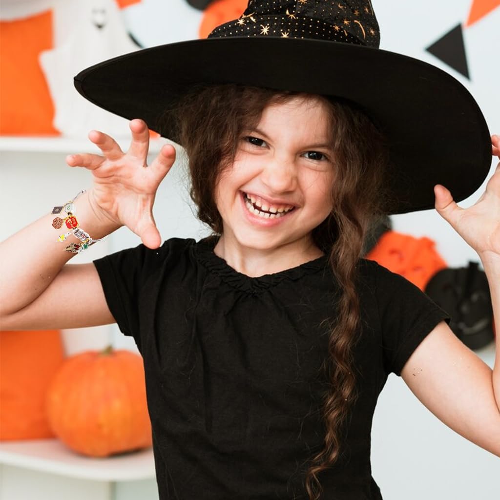 SANNIDHI Bracelets for Kids with 9 Magic Charms featuring Adjustable 6.69 in Zinc Alloy Design | Ideal Gift for Fans
