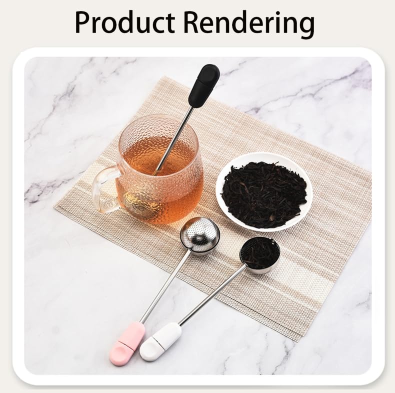 ZIBUYU Stainless Steel Spice and Powder Shaker for Baking with Duster Spoon Pink | Even Flour and Sugar Distribution Tool