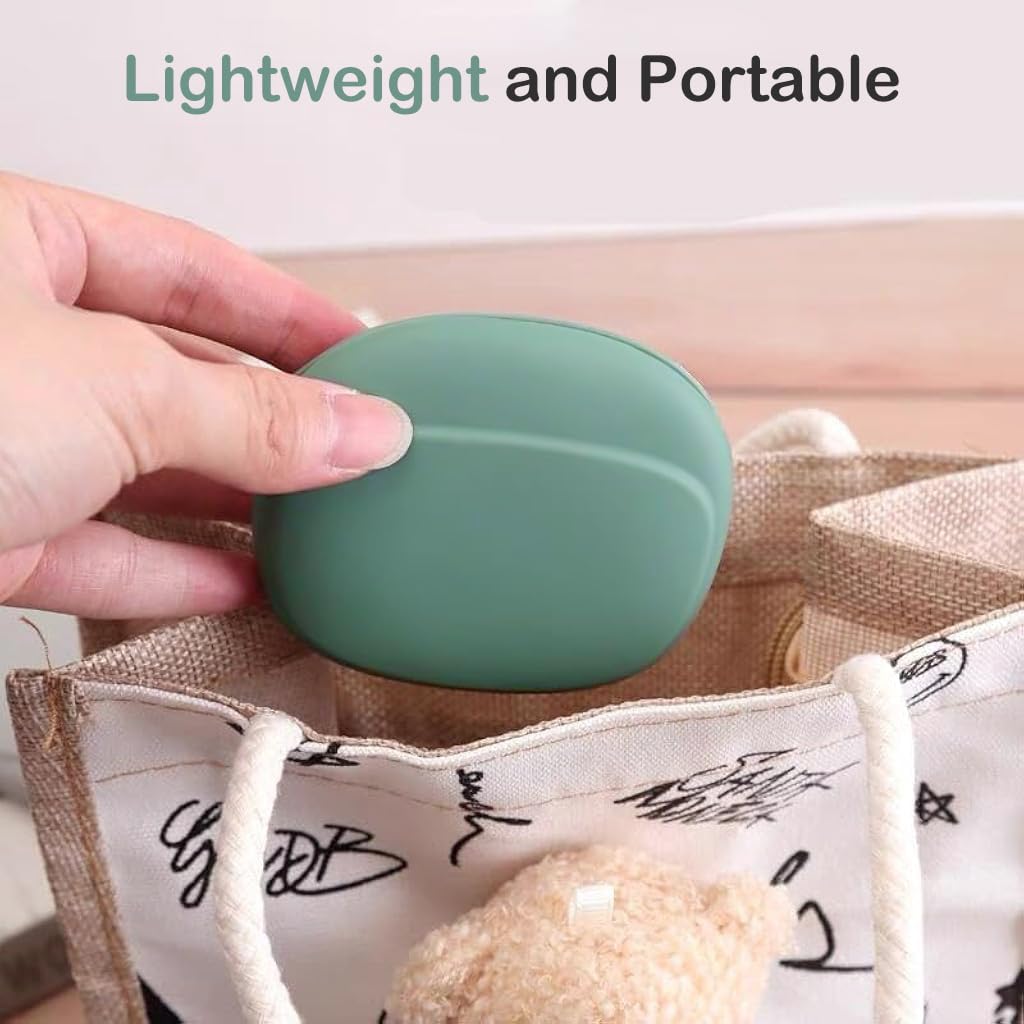 ZIBUYU Earphone Pouch for Travel with 9x7.6x2.5 cm Open Design Silicone Case | Waterproof Storage Bag