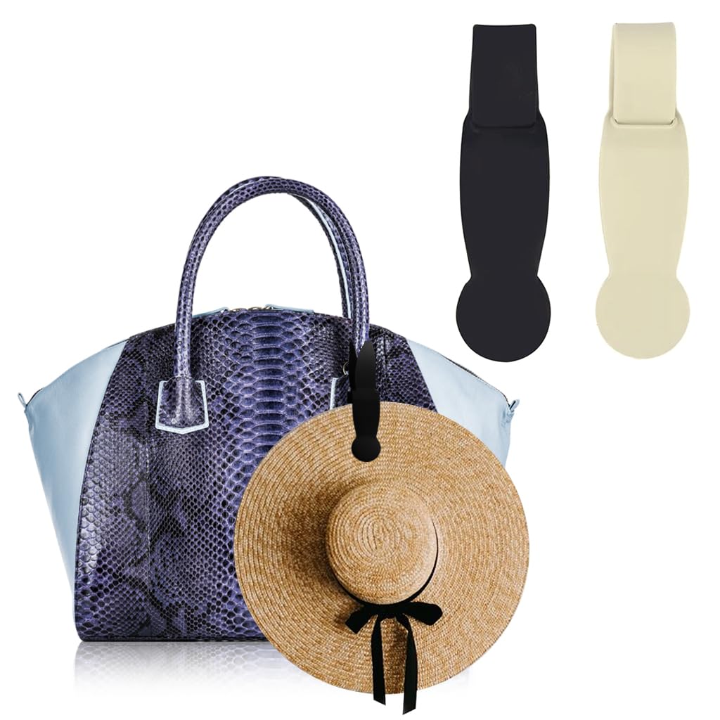 MAYCREATE Elastic Hat Clip for Travel with Strong Magnetic Closure and Silicone Grip | 2 Pack