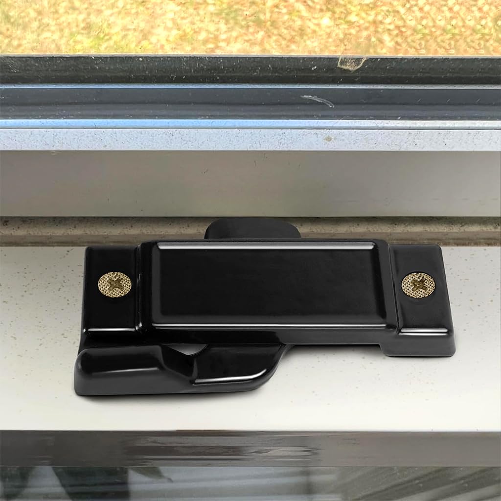 ZIBUYU Sliding Window Locks 3 Pack with Screws for Home Safety featuring Zinc Alloy Build | Child Proof Design