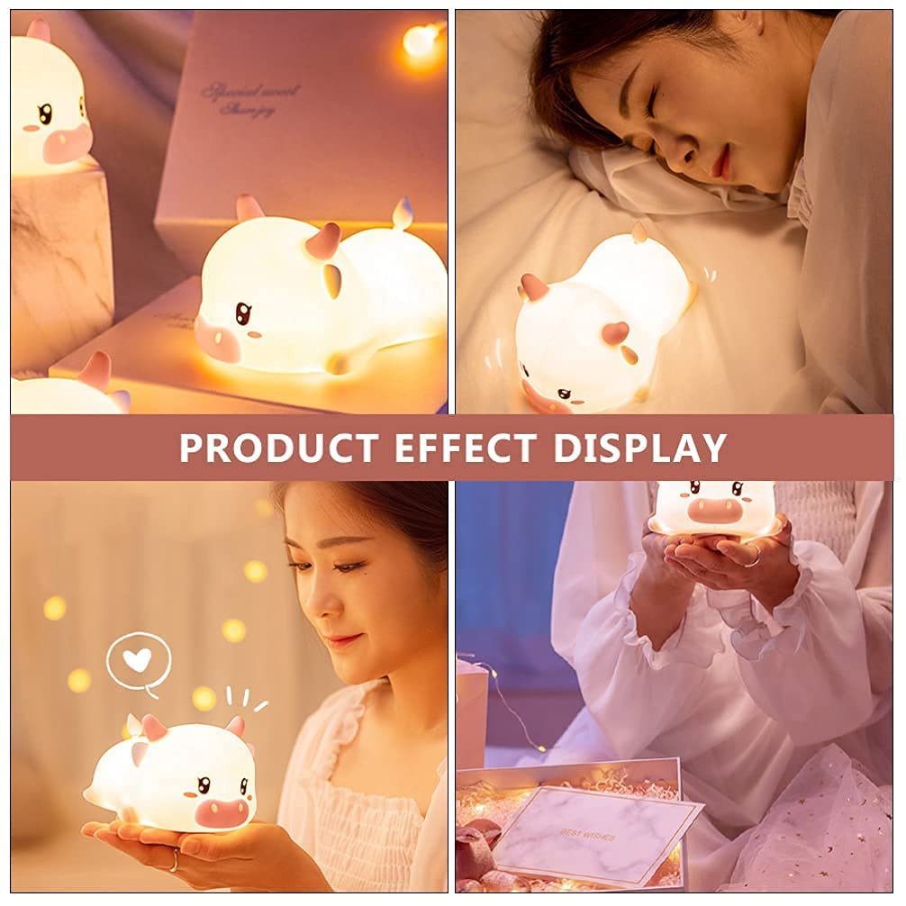 Verilux Smile Duck Night Light for Kids with 1200mAh USB Rechargeable Battery | Soft Silicone Lamp for Bedroom