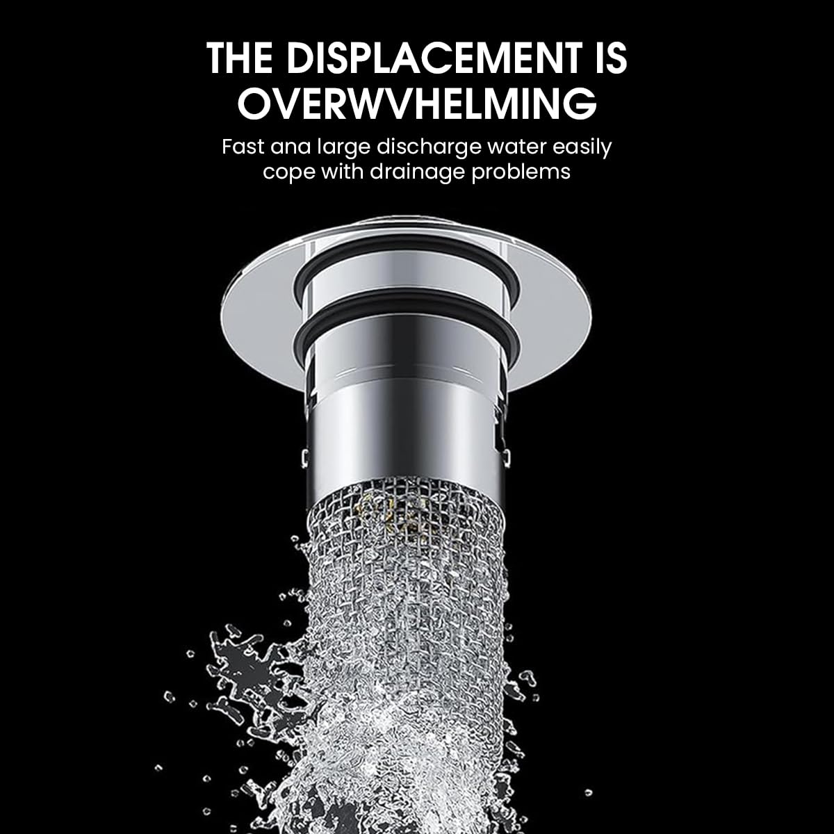 HASTHIP Bathroom Sink Stopper for 30–40mm Drains with Pop Up Design and Stainless Basket Filter