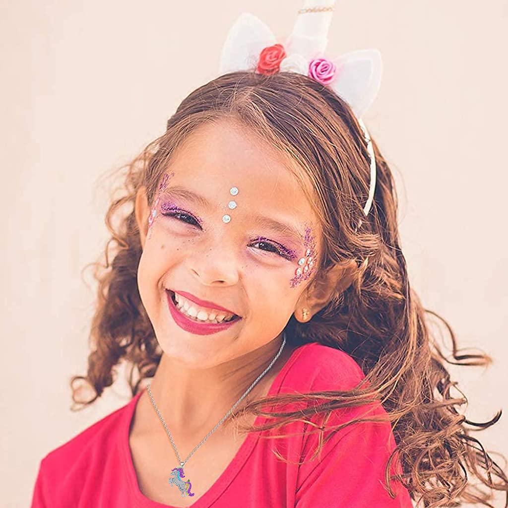 SANNIDHI Unicorn Necklace for Girls with Alloy Pendant and Message Card | 1 pcs Gift
