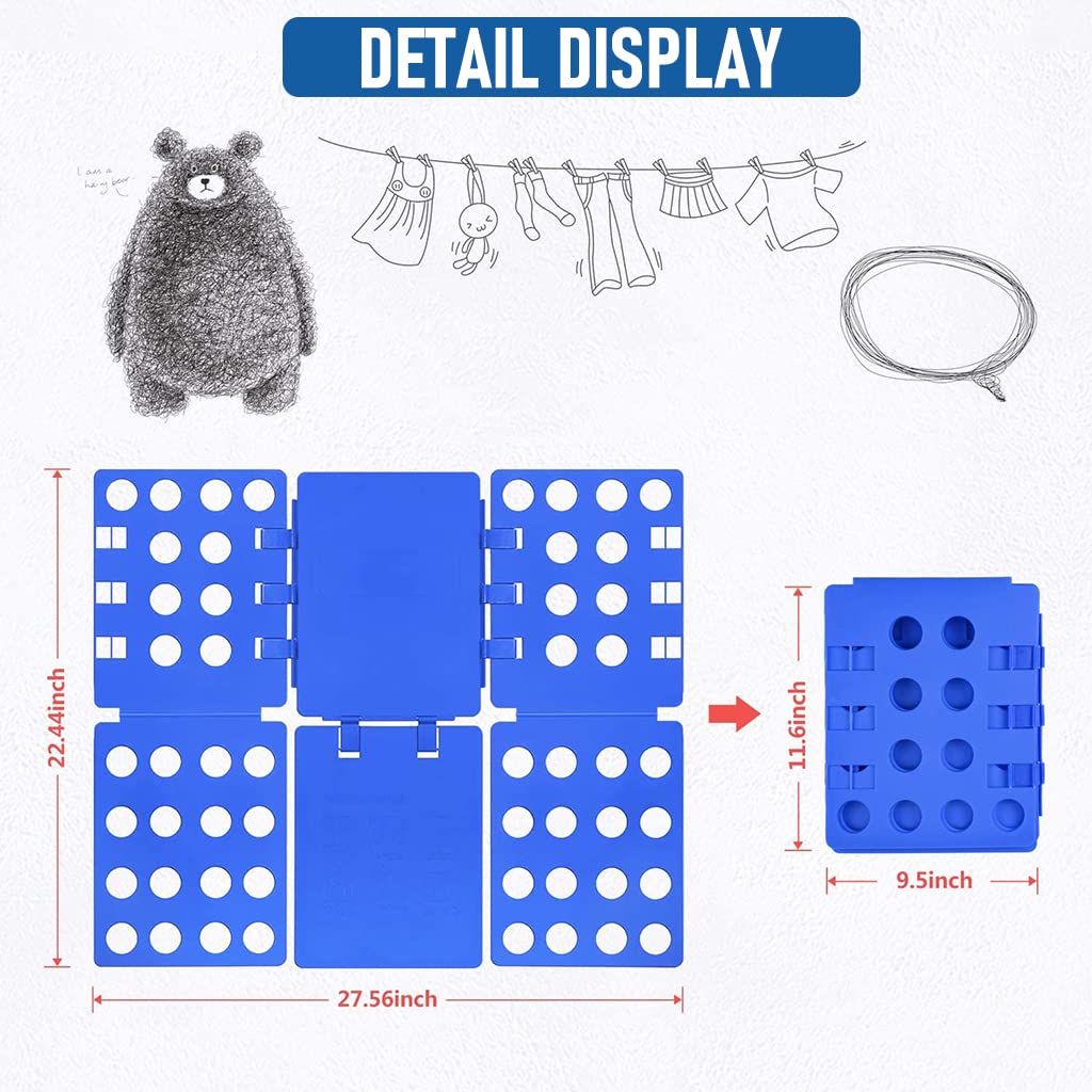 Zibuyu Clothes Folding Board for Wardrobe Organization with Adjustable Panels | ABS Material