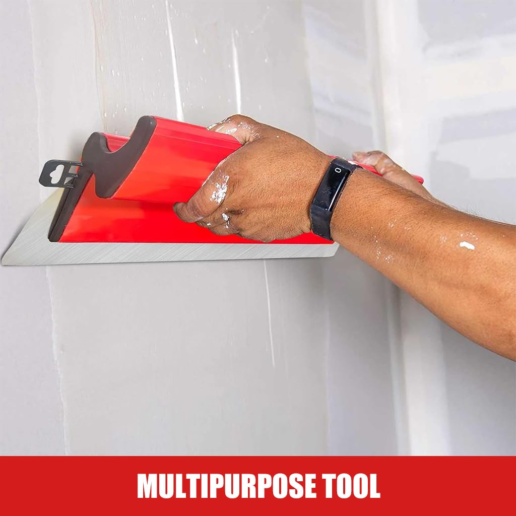 Serplex Skimming Blade for Drywall Finishing with 9.84 in Stainless Steel Blade and Ergonomic Handle