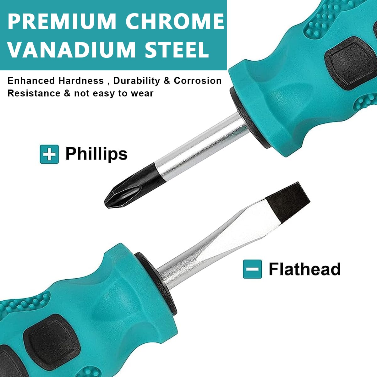 Serplex Screwdriver Set for DIY and Professional Use with 10Pcs Magnetic Tips | Chrome Vanadium Steel and Tool Box