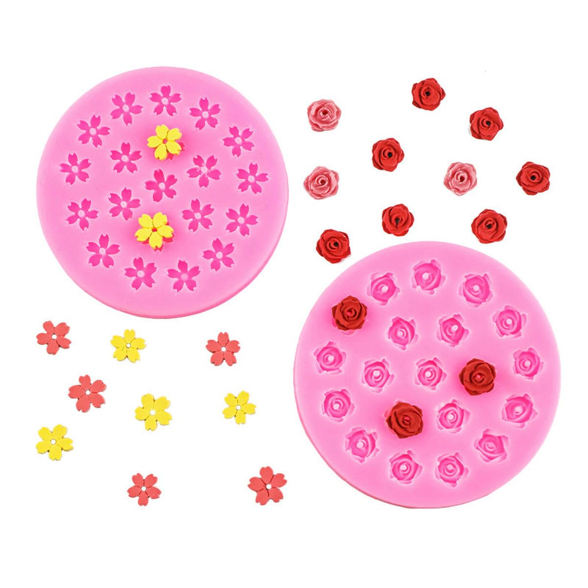 ZIBUYU® Silicone Flower molds, Cakes, Dessert Decorations