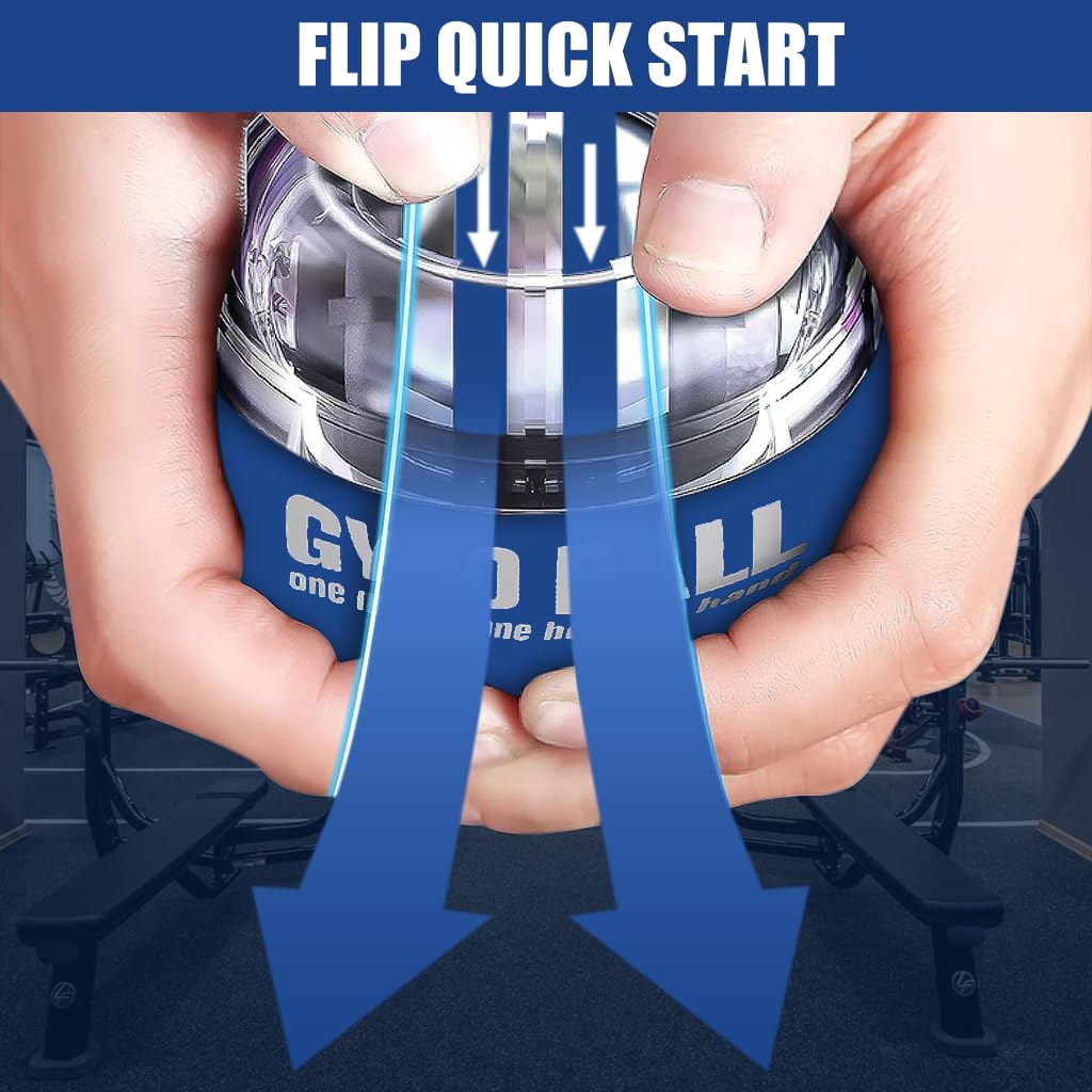 Optifit Wrist Trainer Ball for Arm and Grip Exercise with Auto Start Design 7cm | Portable