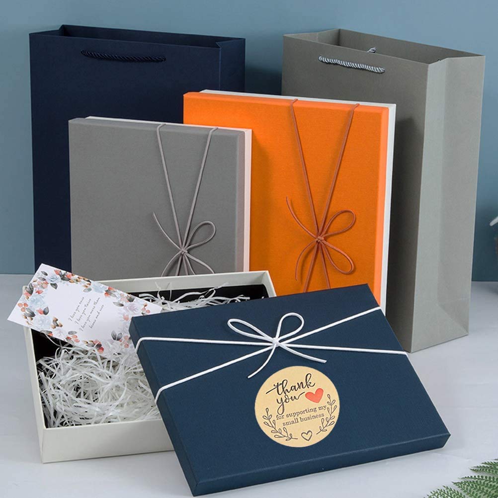 HASTHIP Thank You Stickers for Small Business with Strong Adhesion 500 pcs 2 inch | Yellow Gift Labels