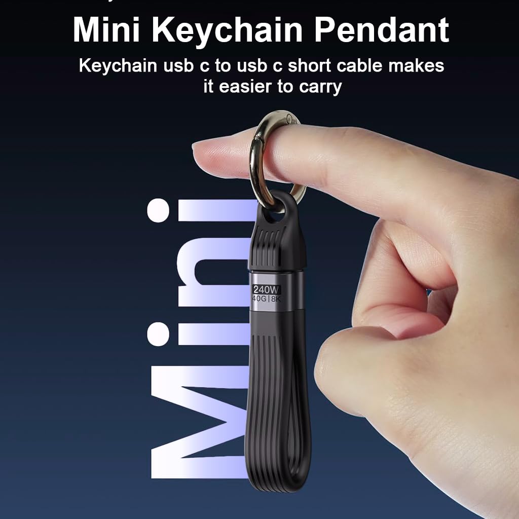 Verilux Type C Cable for Fast Charging featuring 240W PD and 8K Video Output | Grey