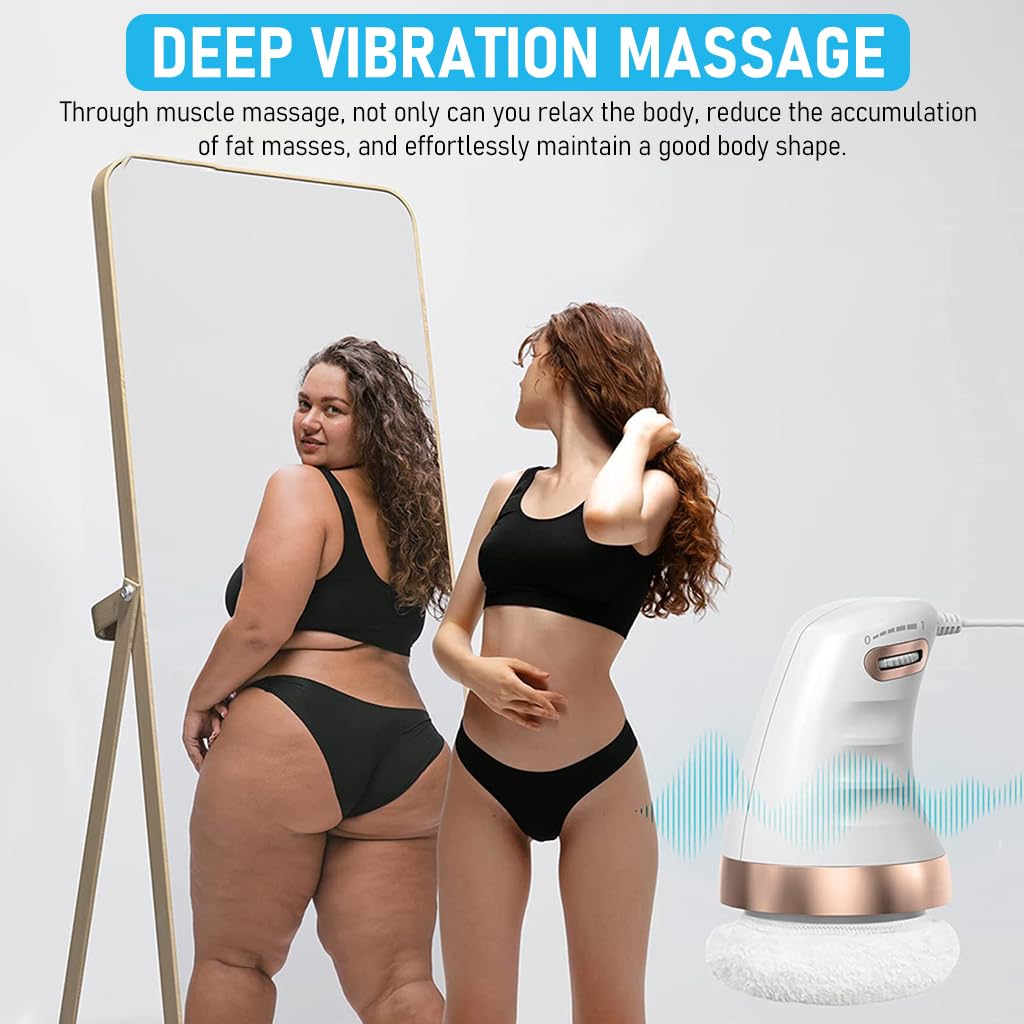 HANNEA Body Massager for Full Body Sculpting with Ergonomic Handle and 6 Pads | Stepless Adjustment