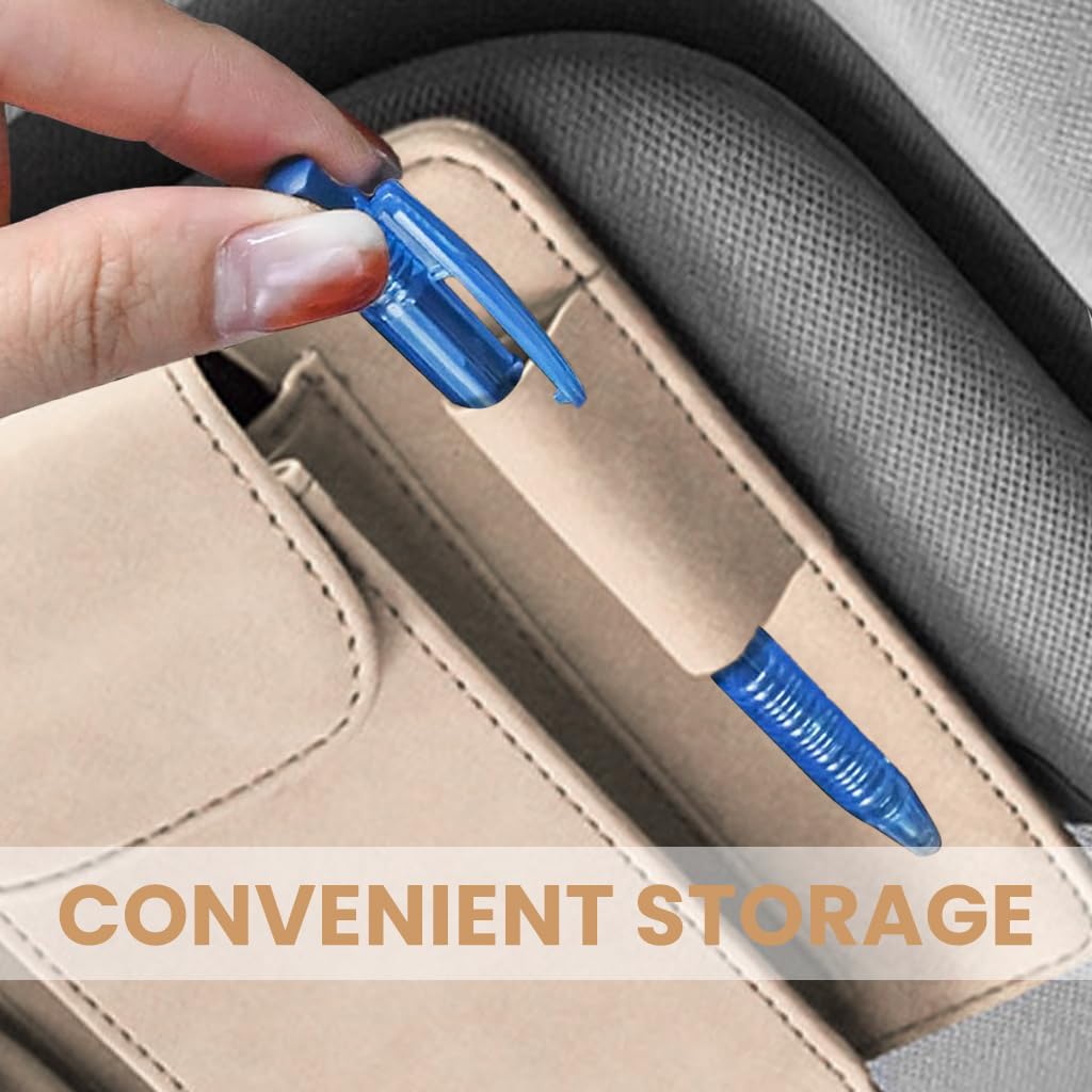 ZIBUYU Car Tissue Holder for Sun Visor with 4 in 1 Storage Design and Suede Surface | Universal Fit
