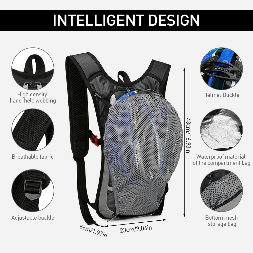 GUSTAVE Hydration Bag for Biking and Trail Running with Slim Waterproof Design | Reflective Straps