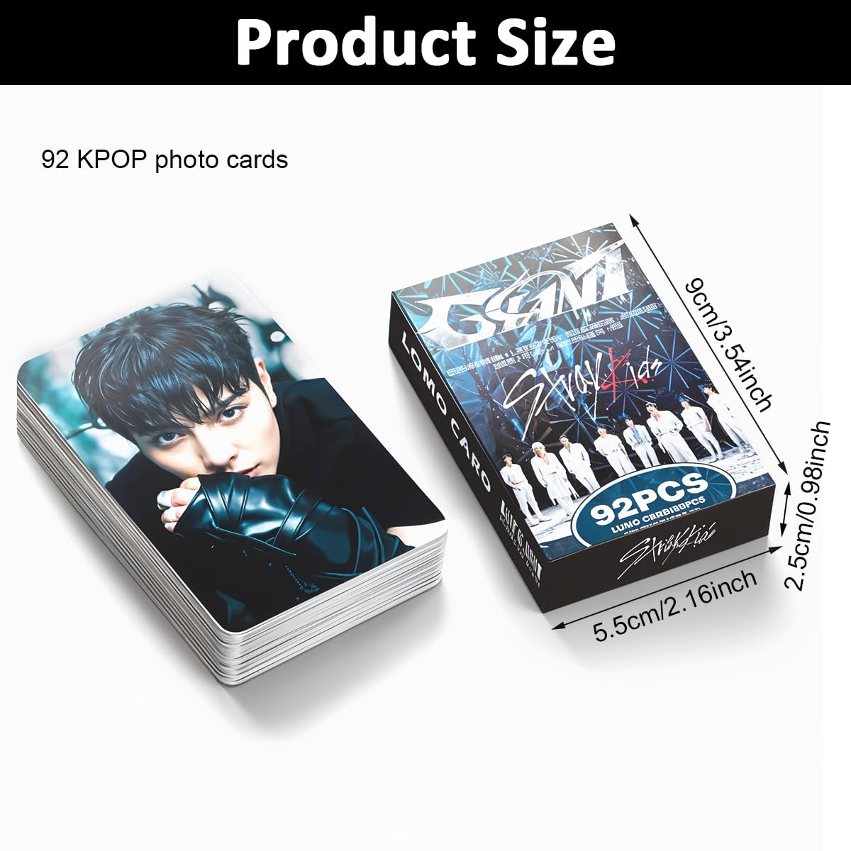 Zibuyu StrayKids Collectible Photocards and Stickers Set including 184PCS | Sturdy Cardstock Gift for Fans