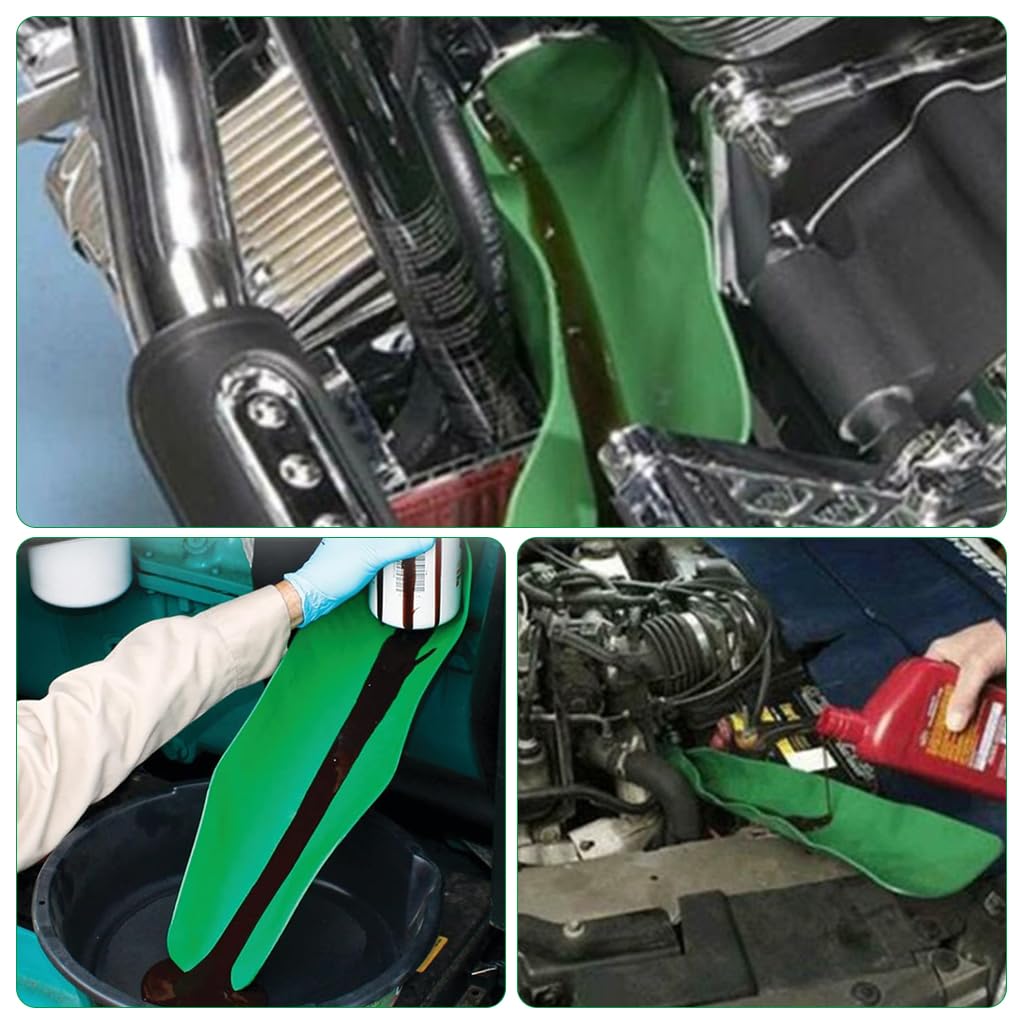 STHIRA Flexible Oil Transfer Panel for Oil Change and Refill 50x20cm featuring Bendable Rubber Design