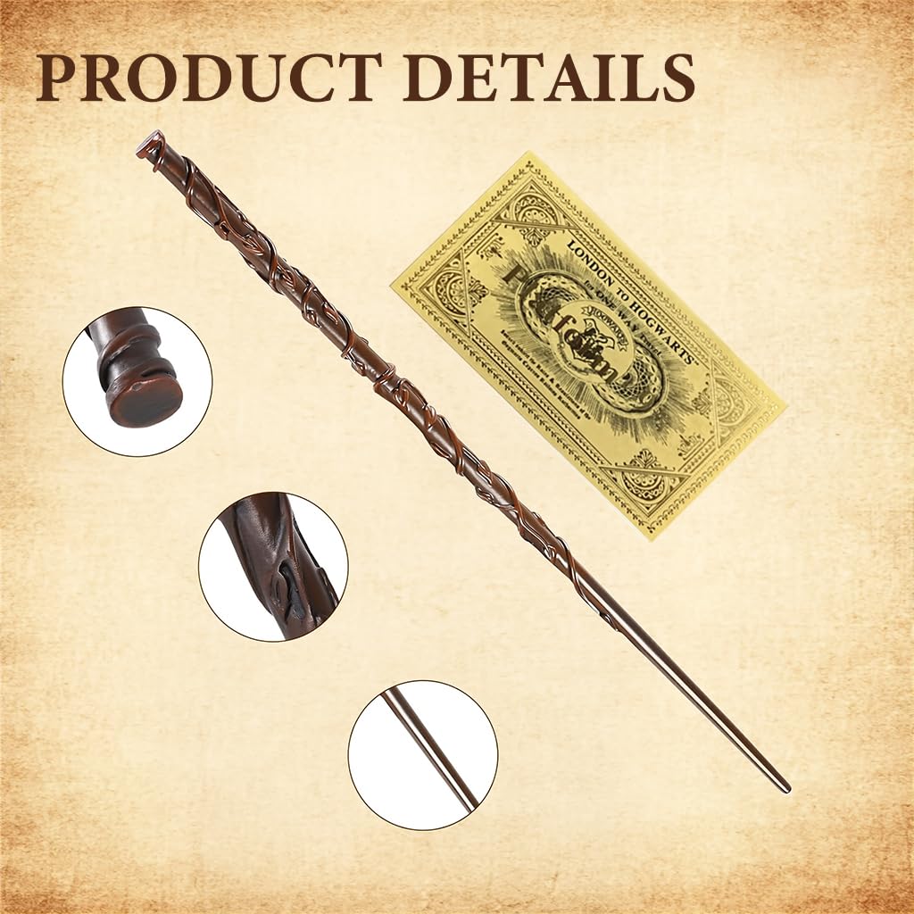 Zibuyu Wand for Cosplay and Halloween featuring 30cm Grape Vine Design | Antique Bronze Replica