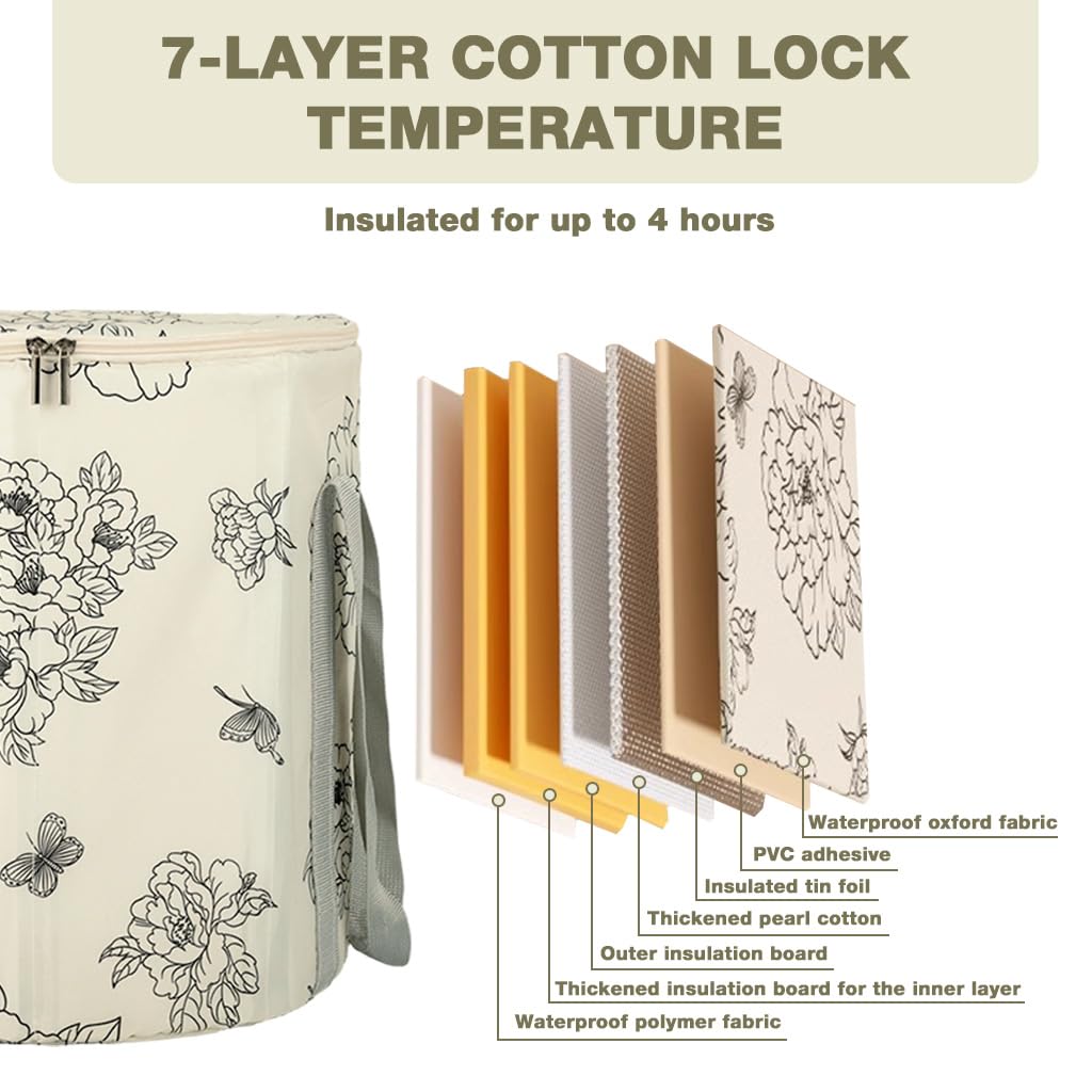 HANNEA Foldable Feet Soaking Bath Tub for Home Pedicure and Relaxation featuring Collapsible Design | Portable Foot Spa Basin with Multi Layer Insulation Structure