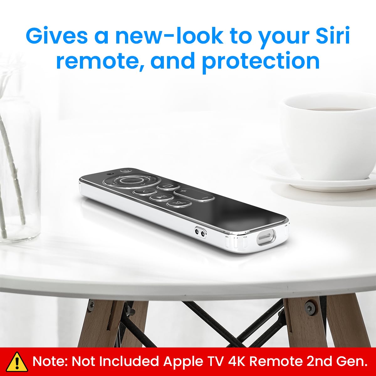 ZORBES TPU TV Remote Cover for Apple TV 4K 2nd Gen featuring Anti Scratch Protection