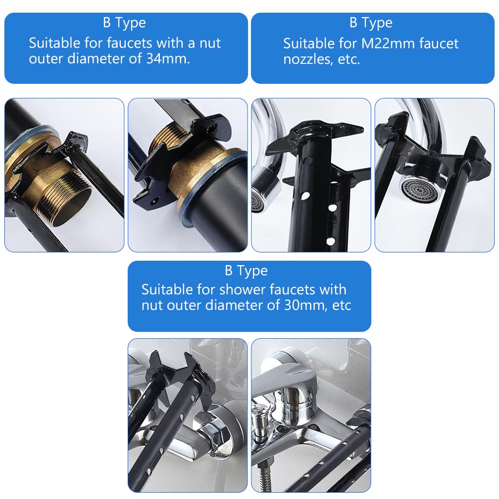 Serplex Sink Wrench for Plumbing Repair with Dual Head Design and Carbon Steel Build | 2Pcs Set