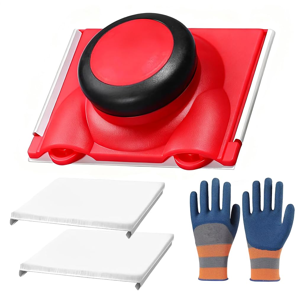 Serplex Paint Edger for Walls and Ceilings with 2 Pads and Work Gloves | Velvet Pad & Ergonomic Handle