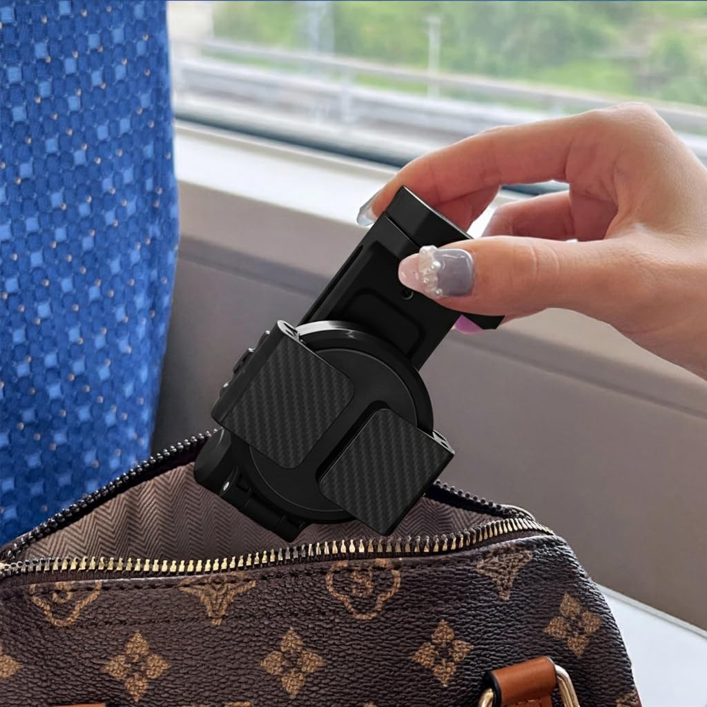 ZORBES Mobot Clip Mobile Holder for Travel with 360° Adjustable Angles and Dual Clamp | Hands-Free Phone Mount for Desk and Airplane Use