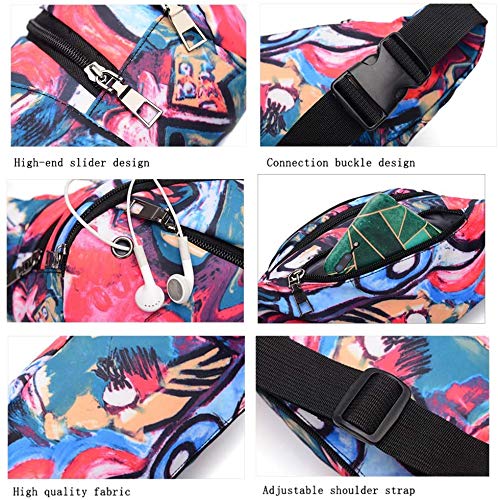 SANNIDHI  Waist Bags for Women Men Waterproof Chest Bag Large Fanny Packs for Jogging Running Riding