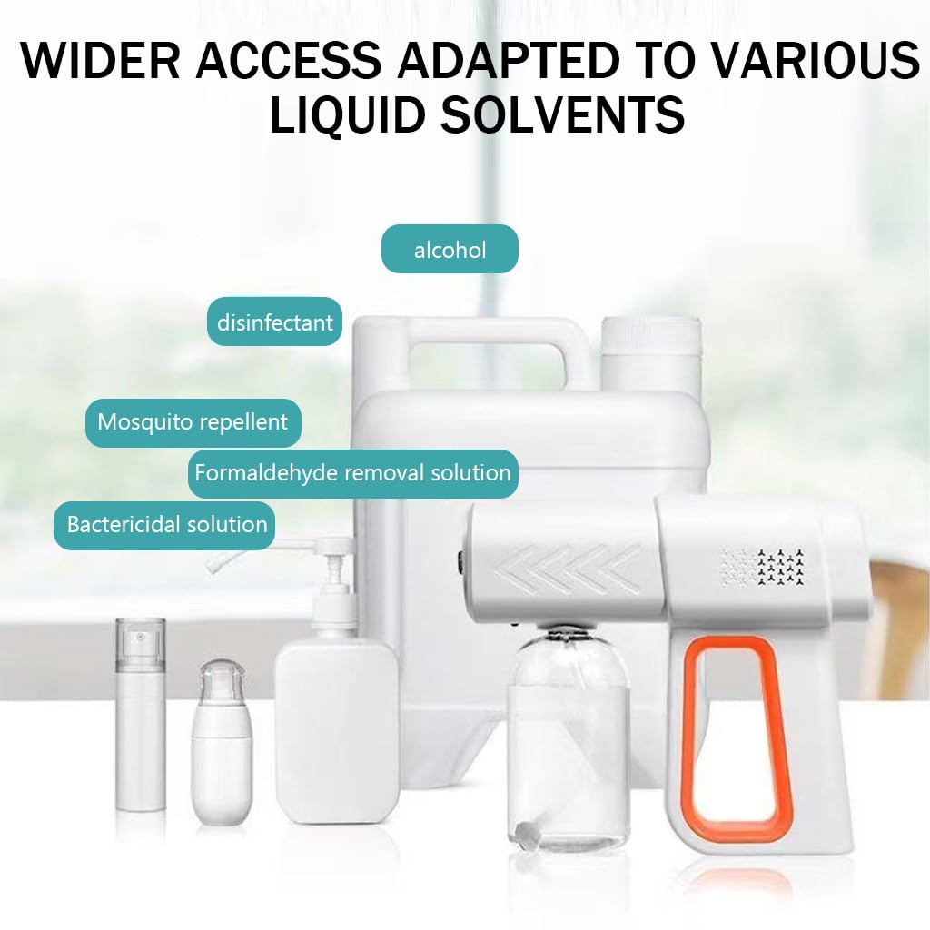 HASTHIP Sanitizer Spray Machine for Home and Office with 380ml Tank and Dual UV Atomization