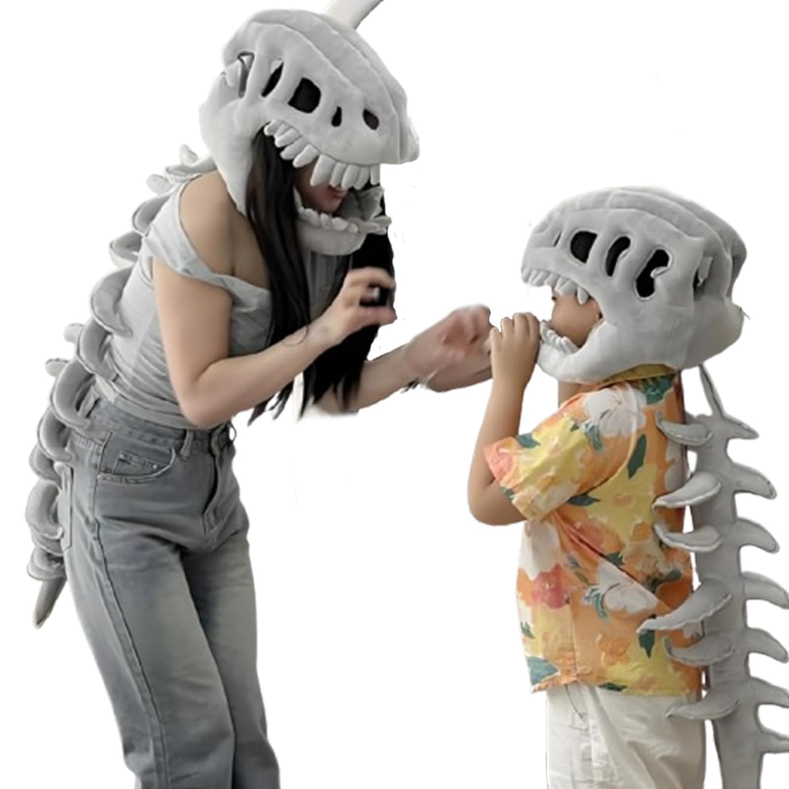 PATPAT Child Dinosaur Costume for Halloween with 3D Spine and Plush Dragon Head 75cm