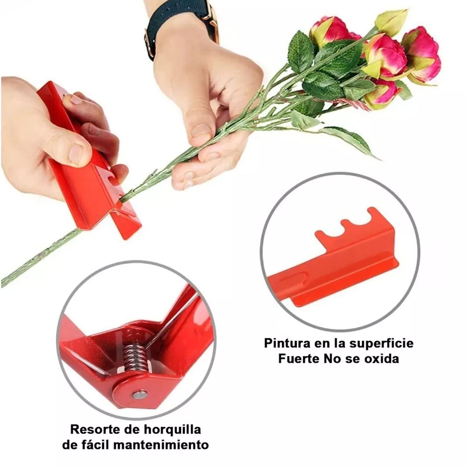 HASTHIP® 4Pcs Rose Thorn Stripper Tool - Rose Leaf Thorn Strippers Kit - Gardening Thorn & Leaf Stripping Tool & Glove - Flower Arrangements Supplies - Thorn Remover for Roses - Rose Dethroner Tool