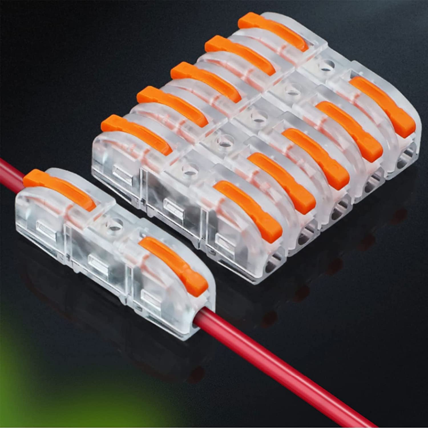 Serplex Wire Connector Kit for 28–12 AWG Cables featuring 68PCS Lever Terminal | DIY Splicing