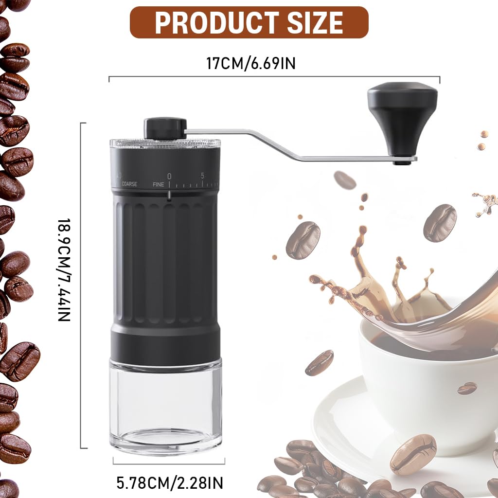 Supvox Coffee Bean Grinder for Espresso and Pour Over with 0‑40 Adjustable Coarse Setting featuring Conical Ceramic Burr