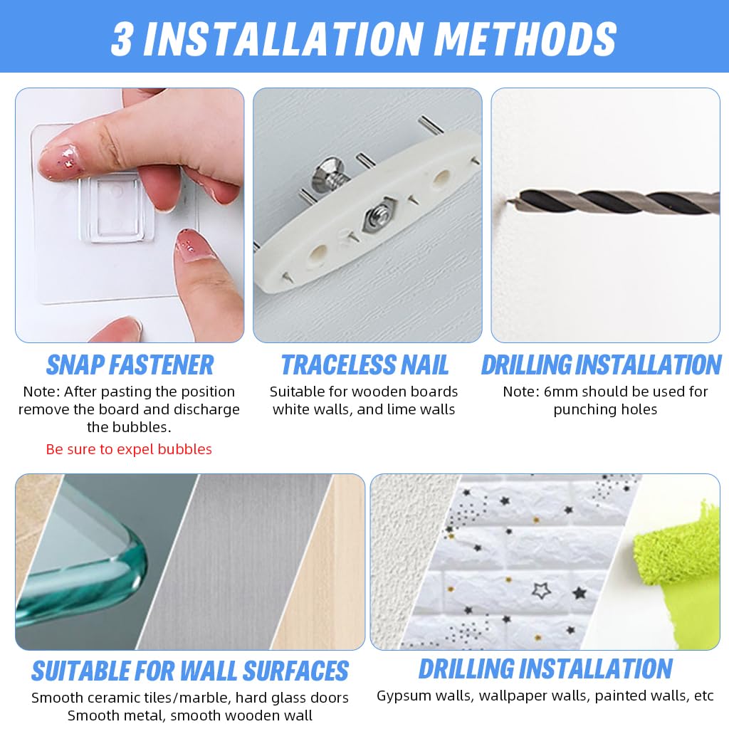 Serplex DIY Assembly Pegboard Kit for Kitchen Office and Garage | 30x30cm PVC Wall Organizer with Hooks Shelf and Storage Box