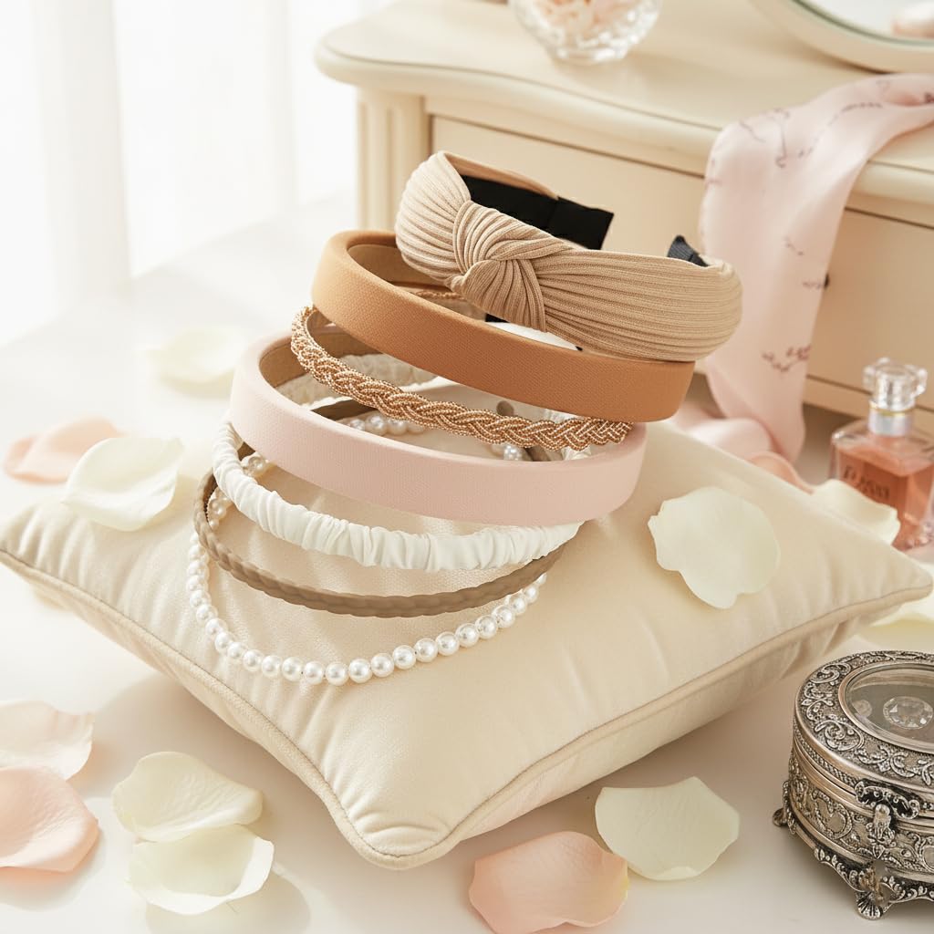 MAYCREATE Headbands for Women and Girls featuring 7pcs Multi Style Non Slip Design | Fashion Hair Accessories Set