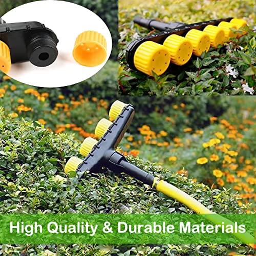 Supvox® Garden Water Pipe Sprayer 4 Nozzle Irrigation Sprinkler Larger Irrigation Area Garden Sprayer Nozzle with Flow-Adjustment Connector