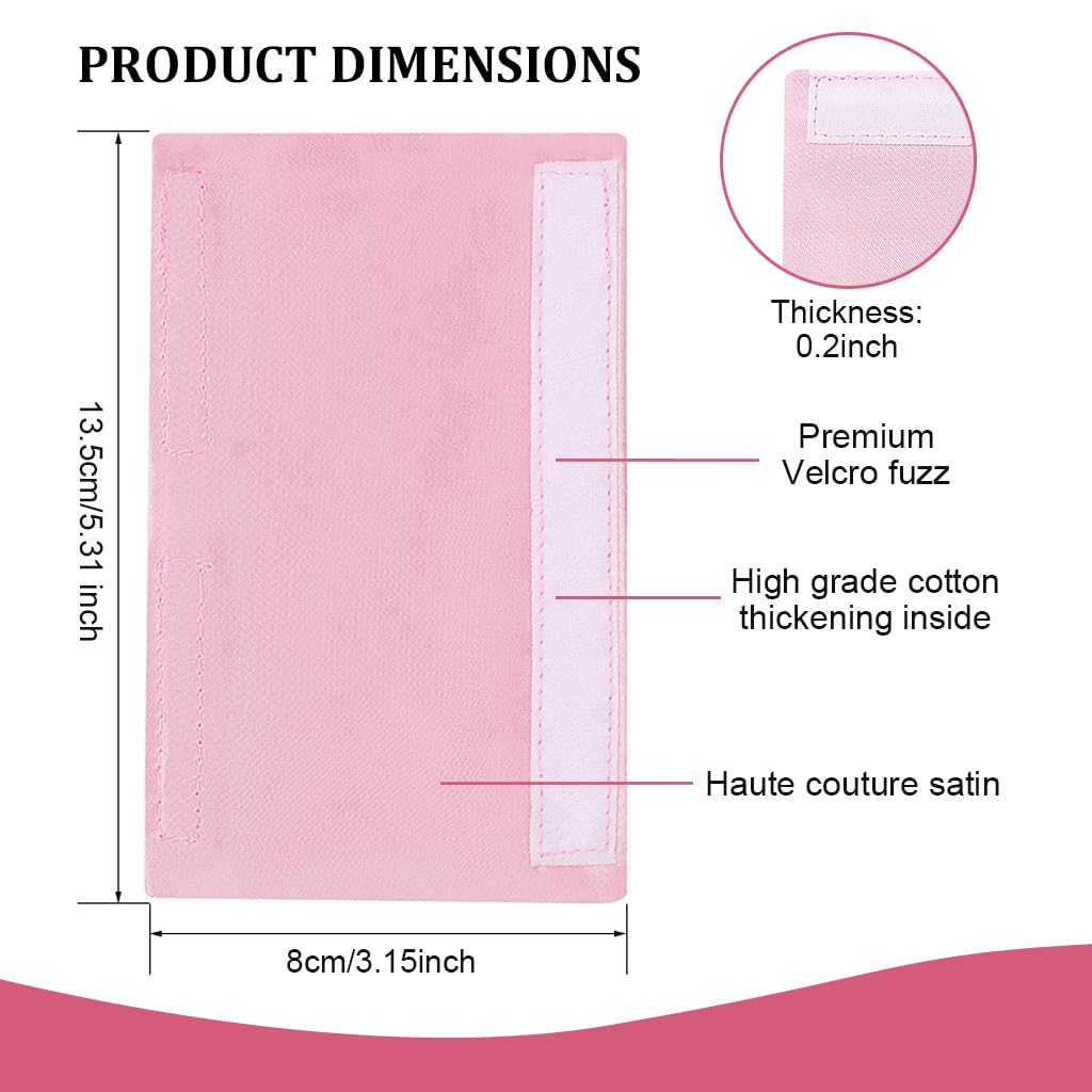 Serplex CPAP Strap Covers for Comfortable Sleep featuring Hook and Loop Closure Satin Pads | 4Pcs Set