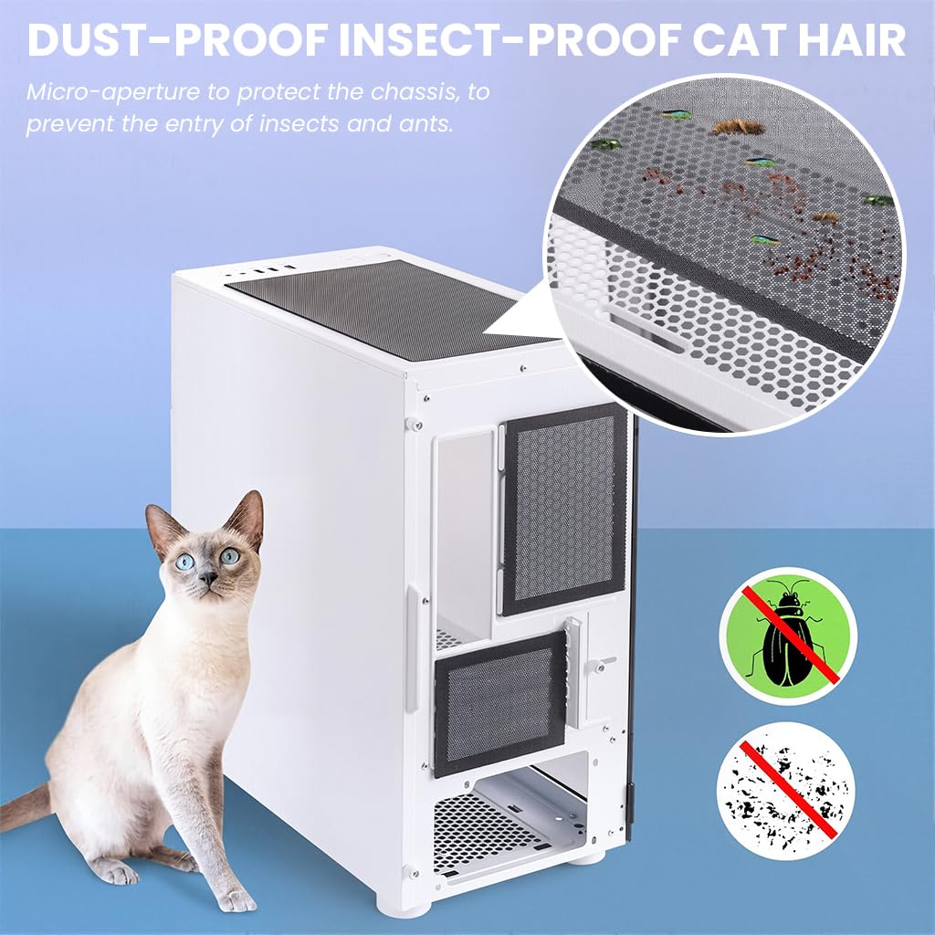 ZORBES PC Case Dust Filter for Computer Chassis 400 x 300 mm with Magnetic Strip PVC Mesh