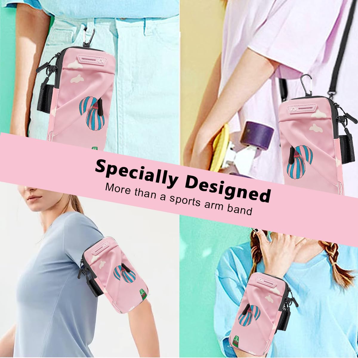 PALAY Sling Bag for Women for Running with 7.2 in Phone Holder and Detachable Strap | Waterproof Nylon Crossbody Pouch