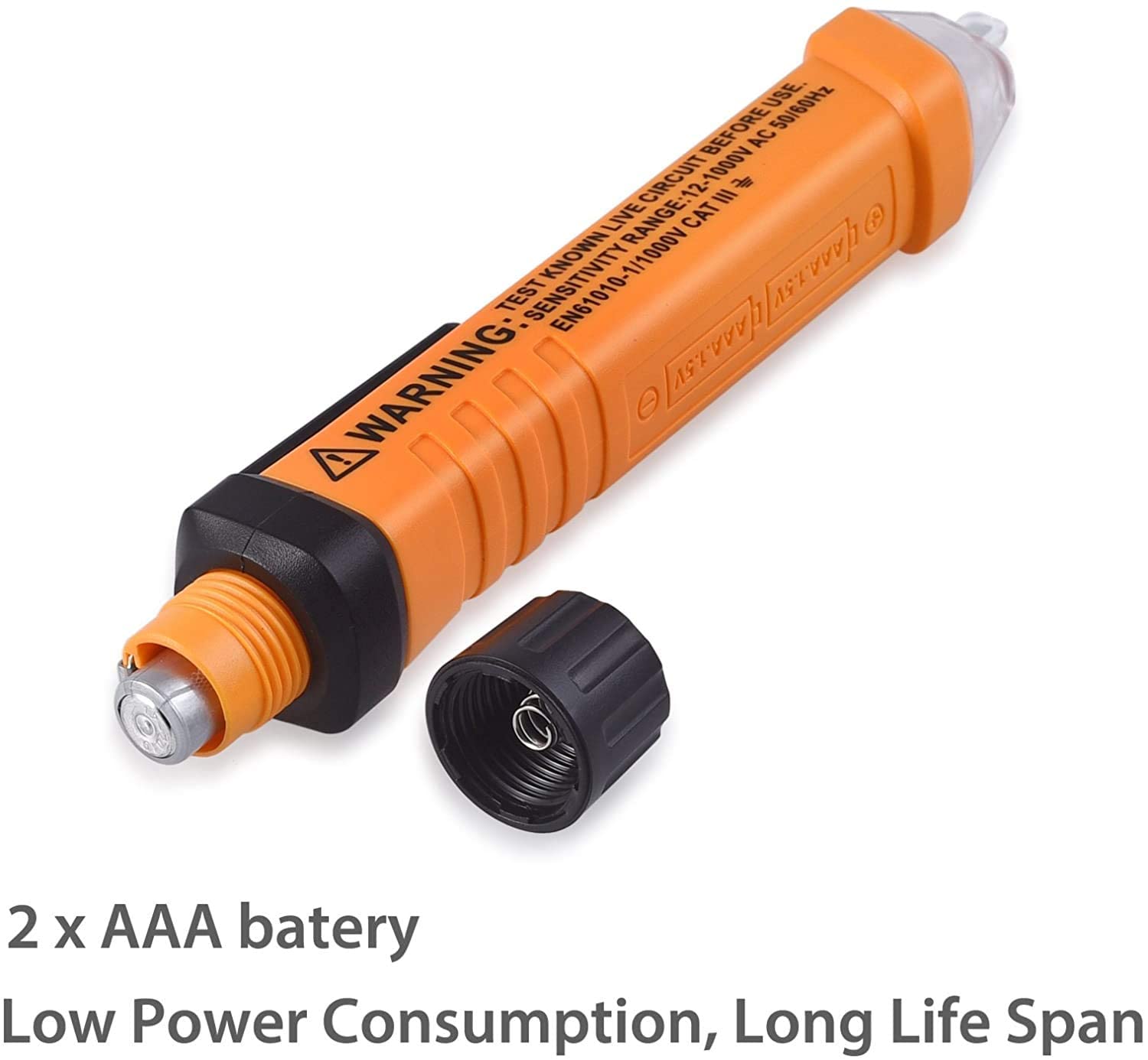 HASTHIP Non Contact Voltage Tester for 12 1000V AC Detection with LED Flashlight | Safe Circuit Testing Tool