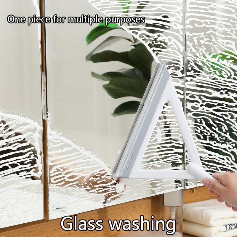 HASTHIP® Wipers for Bathroom Floor - Magic Broom Silicone Floor Wiper Sweeper Magic Mop for Floors Cleaning to The Living Room, Kitchen, Bathroom - White