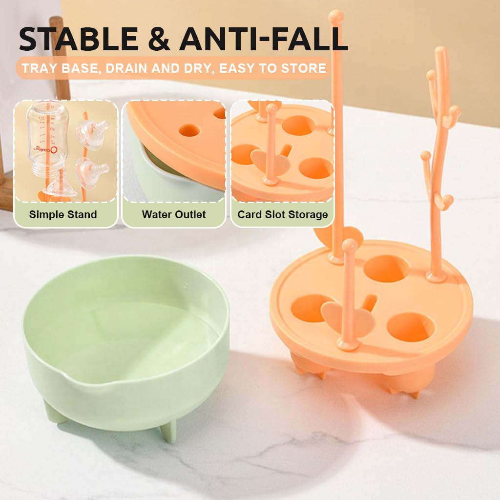 SNOWIE SOFT Water Bottle Cleaning Brush Set of 4pcs with Rotatable Silicone Heads | For Bottles Cups and Straws