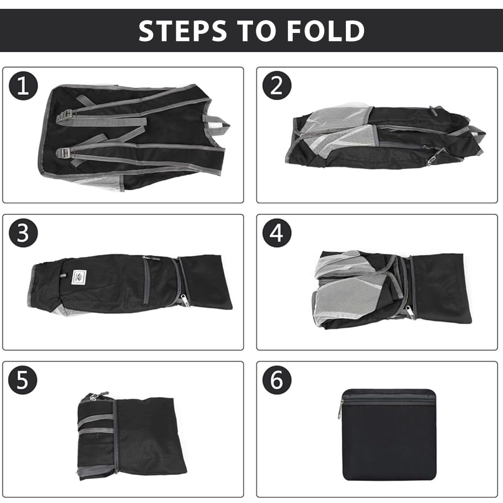 Optifit Travel Backpack for Hiking and Camping with 15L Capacity | Foldable Water‑Resistant Oxford Bag