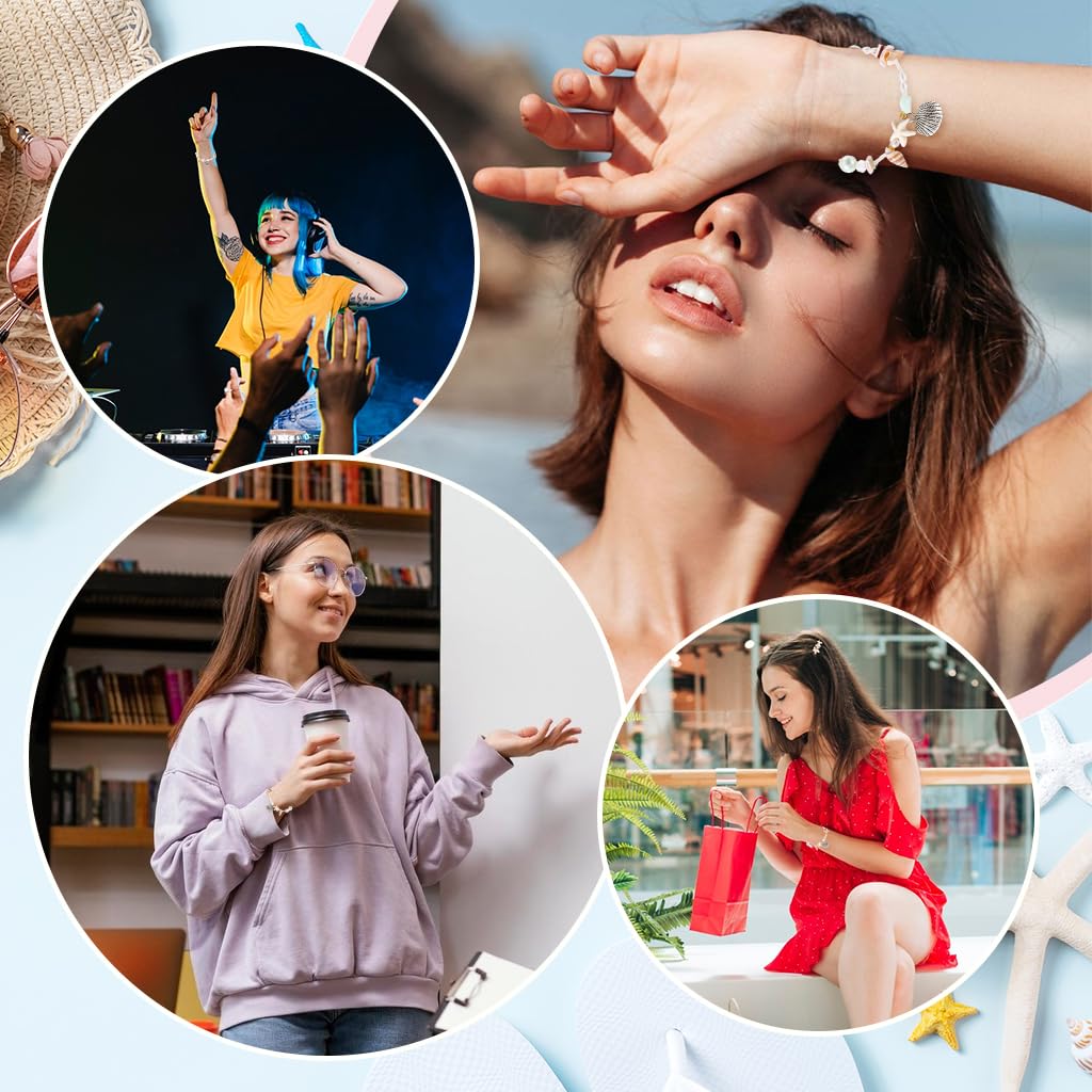 SANNIDHI Bracelet for Women featuring Boho Seashell and Starfish Beads | Beach Gift Accessory