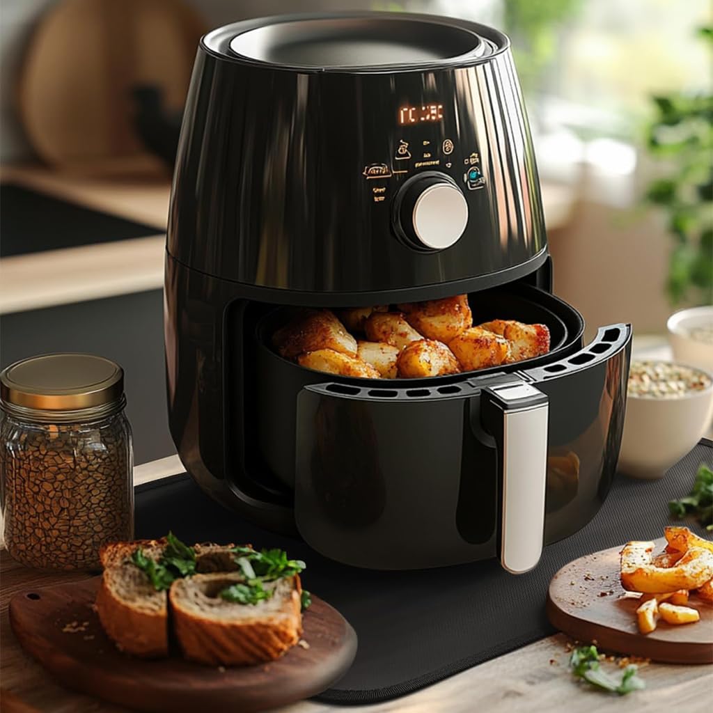 Supvox Silicone Air Fryer Mat for Countertops featuring Non Slip Heat Resistant Design 45x38cm