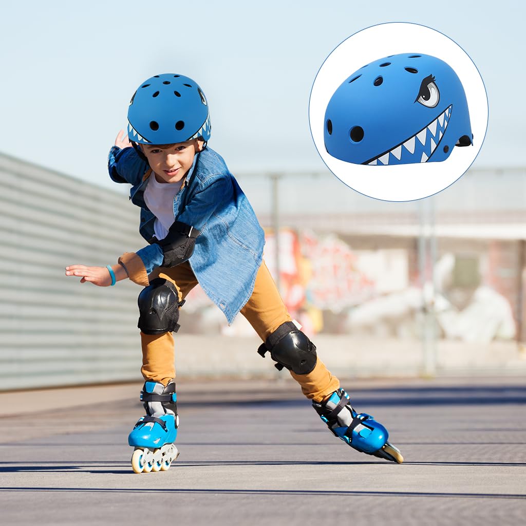 Proberos Kids Cartoon Helmet for Skating and Cycling 50-54cm with ABS Hard Shell | Ages 4-12