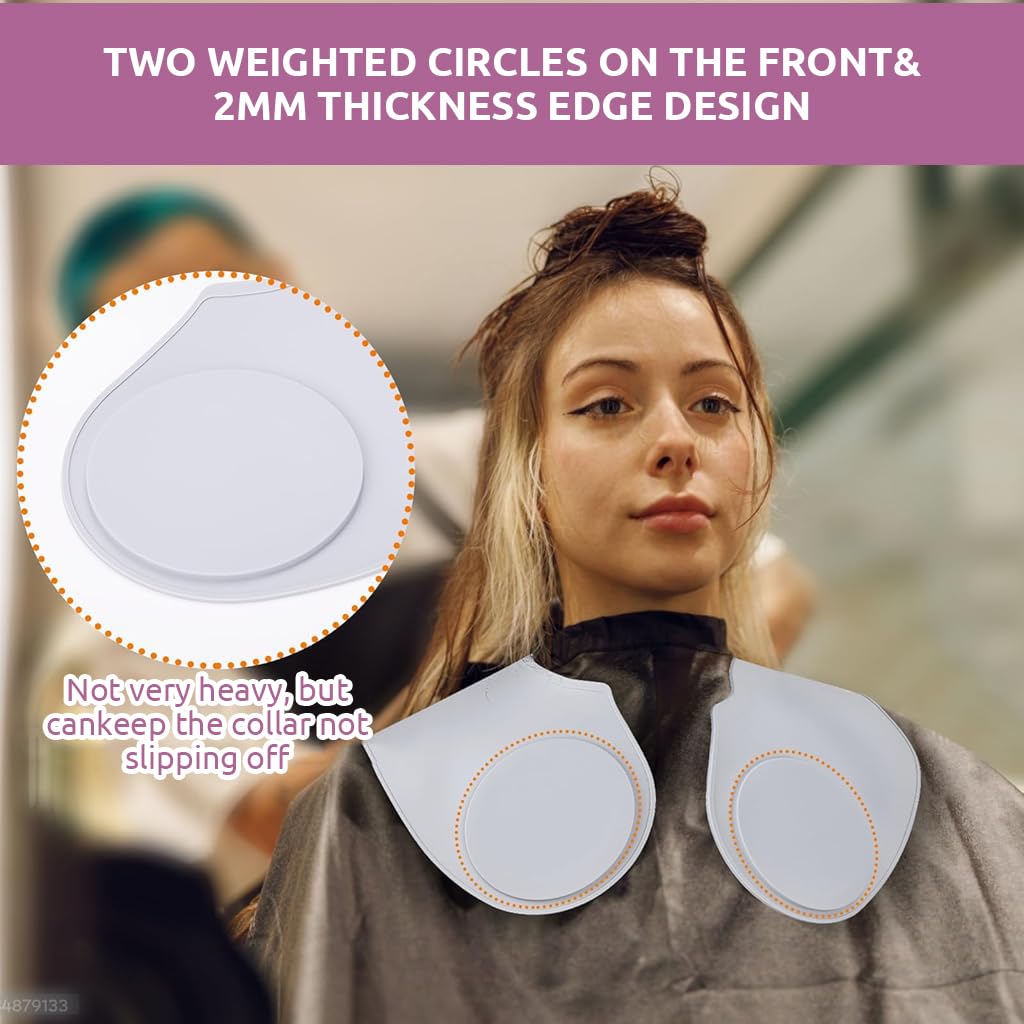 MAYCREATE Silicone Hair Cutting Collar for Salon Use with Guiding Lines | Waterproof and Easy to Clean