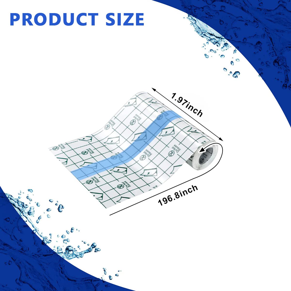 HANNEA Transparent Stretch Adhesive Bandage for Tattoo and Wound Care featuring 3 Layer Design | 5 cm x 5 m Waterproof PU Film